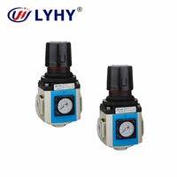 Régulateur de pression pneumatique LYHY série GR pour traitement de l'air 1/2'1/4'1/8'3/8 mm