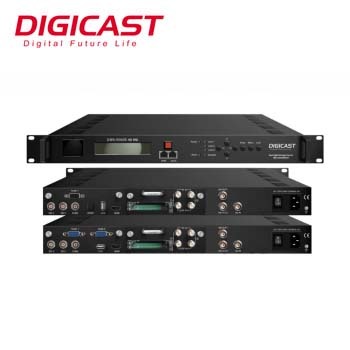 DMB-9060B Professional DTV Headend System Receiver 2 Tuners IP Output (1 MPTS 8 SPTS) BISS Descrambling 2 Stereo Audio ASI