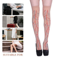 Chaussettes au-dessus du genou pour femmes, motifs variés, respirantes, douces, extensibles, élastiques, pour festivals, bon prix