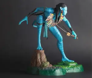 सुंदर 50cm अच्छी पेंटिंग मूर्ति 1:6 Neytiri प्रतिमा पीवीसी चित्रा मॉडल खिलौने