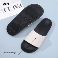 Mules personnalisées avec logo, confortables, pour intérieur/extérieur, tongs de plage, sandales ouvertes antidérapantes pour l'été