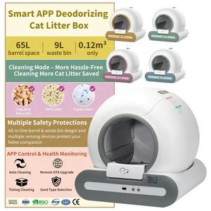 65L Smart Electric Cat Litter Box Totalmente Automático Auto Limpeza Odor Resistente Enclosed App Control Grande Espaço Durável WC - Product Image 2