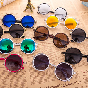 Jamie 3064 Round Sunglasses Metal Frame UV400 Protection Unisex Steampunk Style - Product Image 3