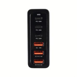อะแดปเตอร์ชาร์จเร็ว High Speed 120W Gan Charger Type-C ชาร์จเร็ว 6 พอร์ต สำหรับเดินทาง ชาร์จเร็วพิเศษสำหรับแล็ปท็อปและโทรศัพท์มือถือ - Product Image 3