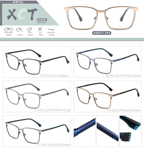 Gafas Retro Unisex Clásicas de Nuevo Material, Montura Óptica de Marca para Rostro Diamante, Semi-Sin Montura - Product Image 6