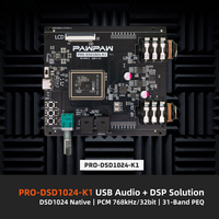 Kit de evaluación de audio USB PRO-DSD1024-K1 con DSD1024 nativo, PCM 768kHz/32bit, PEQ de 31 bandas y actualización de firmware DFU