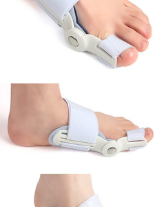 Correcteur d'<span class=keywords><strong>Hallux</strong></span> <span class=keywords><strong>Valgus</strong></span> pour Jour et <span class=keywords><strong>Nuit</strong></span>, Orthèse en Gel Blanc, Séparateur d'Orteils avec Matériau PU, Léger, Taille Unique - Product Image 2
