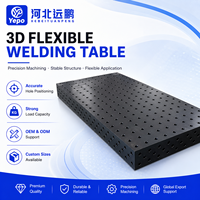 Mesa de Soldadura 3D de Hierro Fundido Nitrurado Personalizable, Superficie Endurecida de Alta Precisión, Flexible para la Fabricación de Plantillas y Accesorios