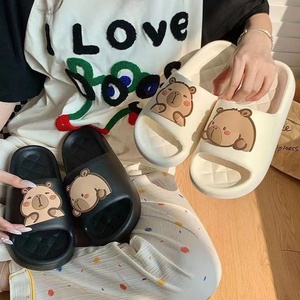 2025ใหม่รองเท้าแตะสำหรับใส่ในบ้านของผู้หญิงรองเท้าแตะพื้นหนาสำหรับอาบน้ำห้องน้ำกันลื่นทำจากพีวีซีสำหรับใส่ในฤดูร้อน - Product Image 2