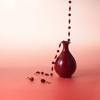 Collier en acier inoxydable avec perles rouges pour femmes TANGPEI, bijoux de mode