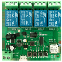 Module d'interrupteur intelligent Wifi EweLink 1CH 4CH 12v 24v 220v 85v-250v 10A 4 canaux Compatible Alexa Google Home Relais de commande à distance