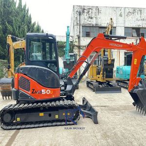 Mini-excavatrice Hitachi ZX50 de 5 tonnes, d'occasion, du Japon, sur chenilles, petite, 60, pour l'agriculture et la foresterie, moteur EPA, avec inspection vidéo et rapport - Product Image 4