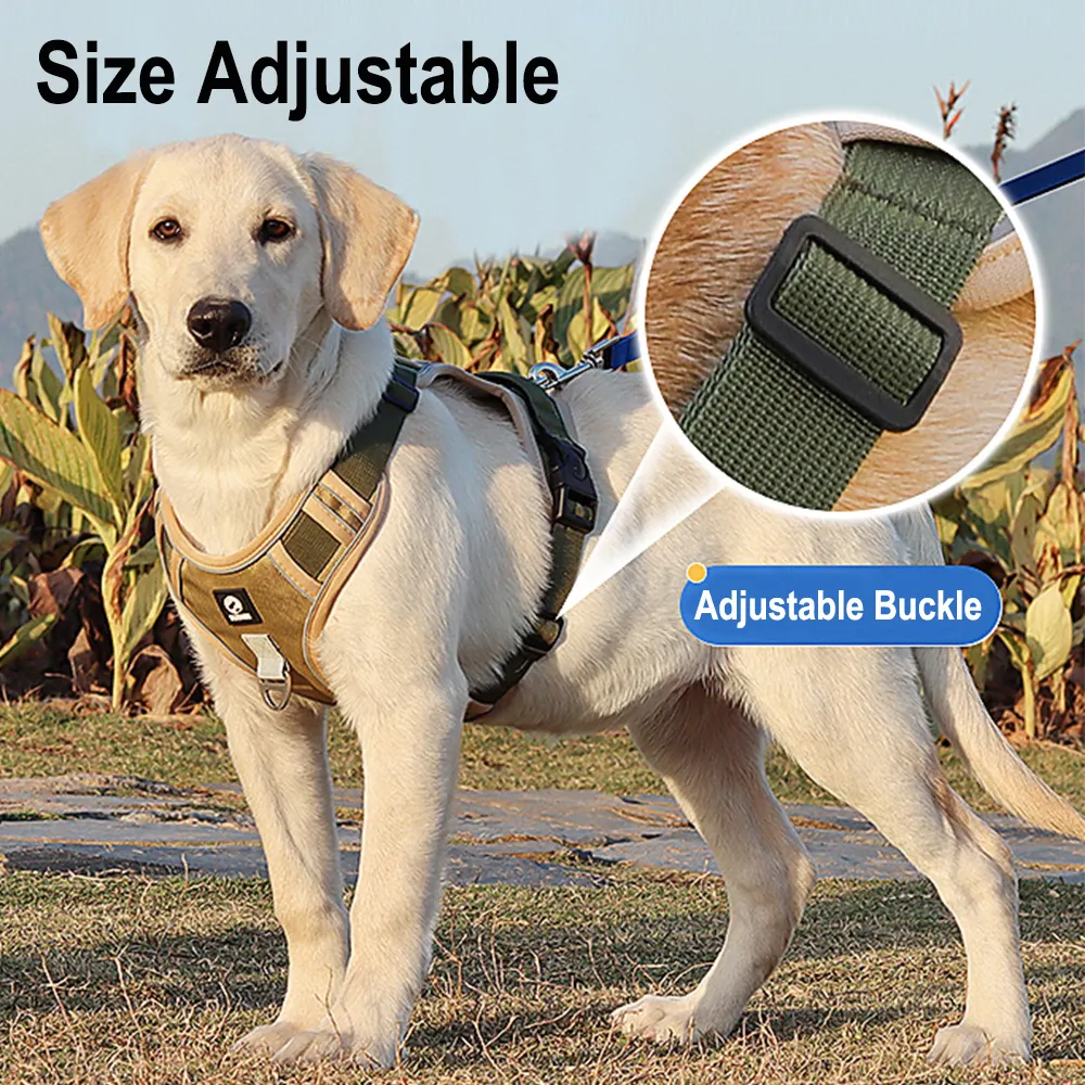 Fabriek Prijs Hoopet Geen Wurging Comfortabele Gewatteerde Reflecterende Hond Harnas Borst Fit Vest Voor Pitbull