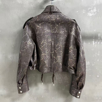 Veste en cuir véritable pour femme, style motard, avec fermeture éclair, en peau de mouton véritable, douce, de luxe, tendance, pour l'automne, avec logo personnalisé, vente en gros