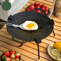 Support de Plaque de Cuisson Portable en Alliage d'Aluminium pour Barbecue Extérieur, Accessoire Multifonctionnel pour Camping