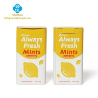 Wholesale Customized Hard Sour Flavoured Sugar-Free Xylitol Sweetened Mints Bulk Candy with Sweet Taste