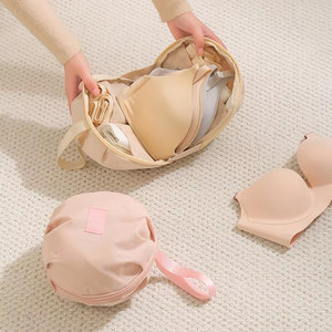 优质棉质时尚便携式文胸内衣袜子收纳袋三合一女式旅行商务旅行柔软 - Product Image 6