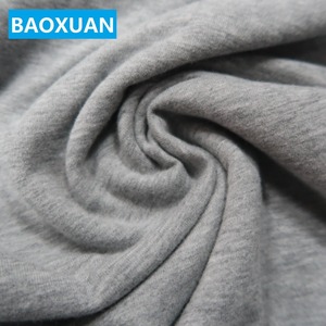 Chine fournisseur shaoxing usine qualité 95% <span class=keywords><strong>coton</strong></span> 5% l'envergure éponge dos brossé polaire tricot <span class=keywords><strong>tissu</strong></span> - Product Image 1