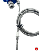 Sonde de température Pt100 pour processus pharmaceutiques et alimentaires 2BWZD OEM ODM IP66 Antidéflagrante Ex Db Iic T6 Gb en acier inoxydable