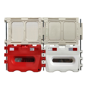 Barrière de sécurité en aluminium personnalisée, rouge, remplissable d'eau, en PE/aluminium, pour la sécurité routière, la gestion des foules lors de concerts - Product Image 6