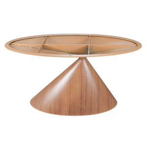 قاعدة طاولة كبيرة بيضاوية اللون من خشب الجوز الحديدي بتصميم بسيط من FANTIAN للمنزل على شكل قاعدة/فندق - Product Image 3