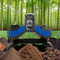 LANE Grand retourneur de compost pour boues, équipement de compostage industriel, machine à pailler à vendre