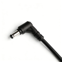 Câble d'alimentation UL21307 DC5521 DC5525 pour équipement de surveillance, rallonge coudée, câble de charge