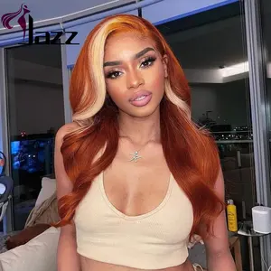 Новый дизайн на лето 613/парик из человеческих волос Remy оранжевого цвета бразильские человеческие волосы выровненные кутикулы волосы на шнуровке передний парик от производителя