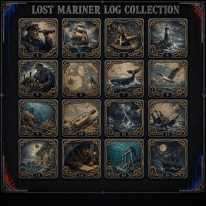 Carte Metalliche Personalizzate Serie Lost Mariner Log, Stampa HD, Souvenir Nautico Vintage da Collezione, Regalo, Vendita all'Ingrosso - Product Image 3