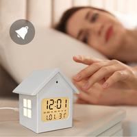 Cadeau de promotion mignon alarme chevet calendrier numérique nuit table de chevet intelligente petite Table grande maison horloge conception pour adolescentes