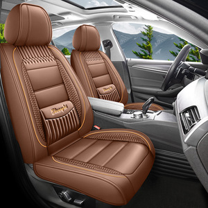 Accessori interni auto 2022 di dimensioni universali in pelle di lusso coprisedile auto 3d designer di marca set completo per mercedes benz bmw - Product Image 4