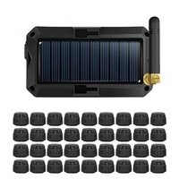 Sistema de Monitoreo de Presión de Neumáticos TPMS Inalámbrico de 433MHz con Pantalla LCD, Energía Solar y Sensor Integrado de 5V/3V para Neumáticos de Camiones y Autocaravanas, Directo de Fábrica