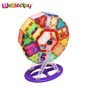 Wellbbplay Divertidos Bloques de Construcción Magnéticos de 50 Piezas con Rueda de <span class=keywords><strong>la</strong></span> Fortuna - Juguete Educativo de Construcción para Niños de 5 <span class=keywords><strong>a</strong></span> 7 <span class=keywords><strong>A</strong></span>ños - Product Image 2