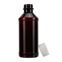 Bouteille vide en PET ambré de 3,3 oz, 4 oz, 8 oz, 16 oz pour sirop contre la toux Wockhardt Quagen Tris Pai Akorn avec bouchon sécurité enfant