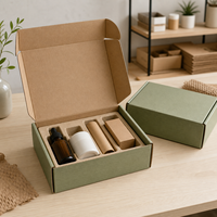 Boîte d'expédition personnalisée en carton ondulé avec insert en papier pour cosmétiques, soins de la peau, bougies, emballages cadeaux