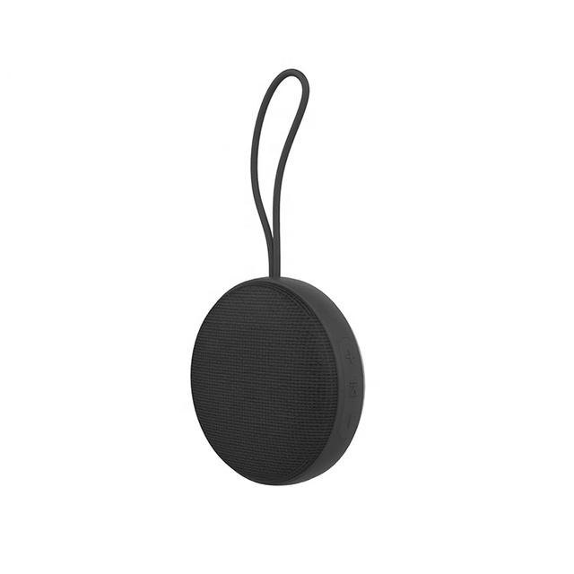 KENUO Waterproof Fabric Speaker Outdoor Wireless Mini BT Round Portable Speaker With Strap