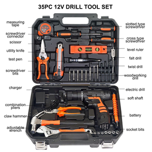 Không Dây Herramientas Dụng Cụ Tay Kit Sửa Chữa Điện Kết Hợp Điện Hộp Công Cụ Phần Cứng Tay Cờ Lê Hộp Công Cụ Thiết Lập - Product Image 4