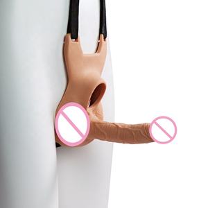 <span class=keywords><strong>Sexy</strong></span> Spielzeug für Frauen Mann Großhandel Gute Qualität Wasserdichter Strap-On Doppel dildo mit Loch Vagina und Anal Plug - Product Image 2