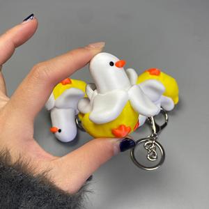 2026 Mini Jouet Anti-stress Canard qui Crique en Plastique PLA, Modèle Animal - Product Image 4