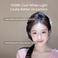 Lumière d'appoint LED COB 26W dimmable professionnelle pour studio et diffusion en direct, Ra95, CRI élevé, lumière de beauté pour cheveux, contrôle par interrupteur, couleur réglable