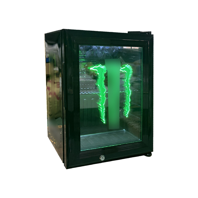 Best Selling 2026 Glass Door Commercial Cooler Energy Drinks Mini Display Fridge with LED Logo Professional Cooling