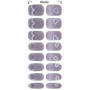Commercial Grade Korea Origin #Heart Virus Semi Cured Nail Sticker Magnetized Volume <b>up</b> Gel Nail Sticker Waterproof Korean Style - Product Image 2