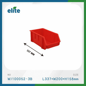 Bac de rangement en plastique rouge de 337mm pour l'organisation des pièces pour les entrepôts - Product Image 1