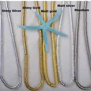 ลูกปัดเฮมาไทต์คุณภาพสูงสำหรับทำเครื่องประดับ สร้อยคอ และกำไล  สำหรับงาน DIY  หินหลวมสำหรับทำเครื่องประดับ - Product Image 3