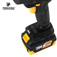 Perceuse à percussion sans fil 20V, mandrin sans clé, batterie Li-Ion 2.6AH, vitesse variable professionnelle, couple maximal 13mm 54Nm, bois, métal