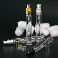Pompe à parfum pour bouteille de bonne qualité 10ml en verre Mini vaporisateur d'atomiseur en métal de voyage de luxe