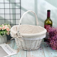 Paniers de rangement blancs pour cadeaux de mariage, paniers pour demoiselles d'honneur, emballages cadeaux pour la vente en gros