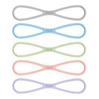 Correa de Yoga para Estiramiento, Banda de Resistencia en Forma de 8, Expansor de Pecho, Cuerda de Tensión para Yoga, Banda de Resistencia para Fitness y Pilates