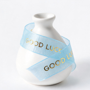 Wholesale Factory 19mm Luxury Polyester <b>Ribbon</b> Customized Printed Gold Foil Embossed With Logo <b>Ribbon</b> for Packing Gift - Product Image 6