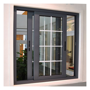 Finestre scorrevoli in alluminio a <span class=keywords><strong>doppia</strong></span> <span class=keywords><strong>anta</strong></span> Gaoming con modelli di zanzariere finestre in alluminio - Product Image 4